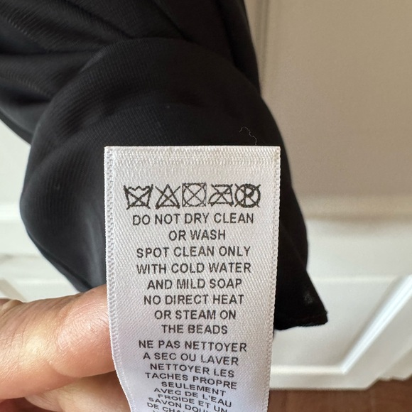 Adrianna Papell Black Strapless Cocktail Gown - Picture 6 of 6